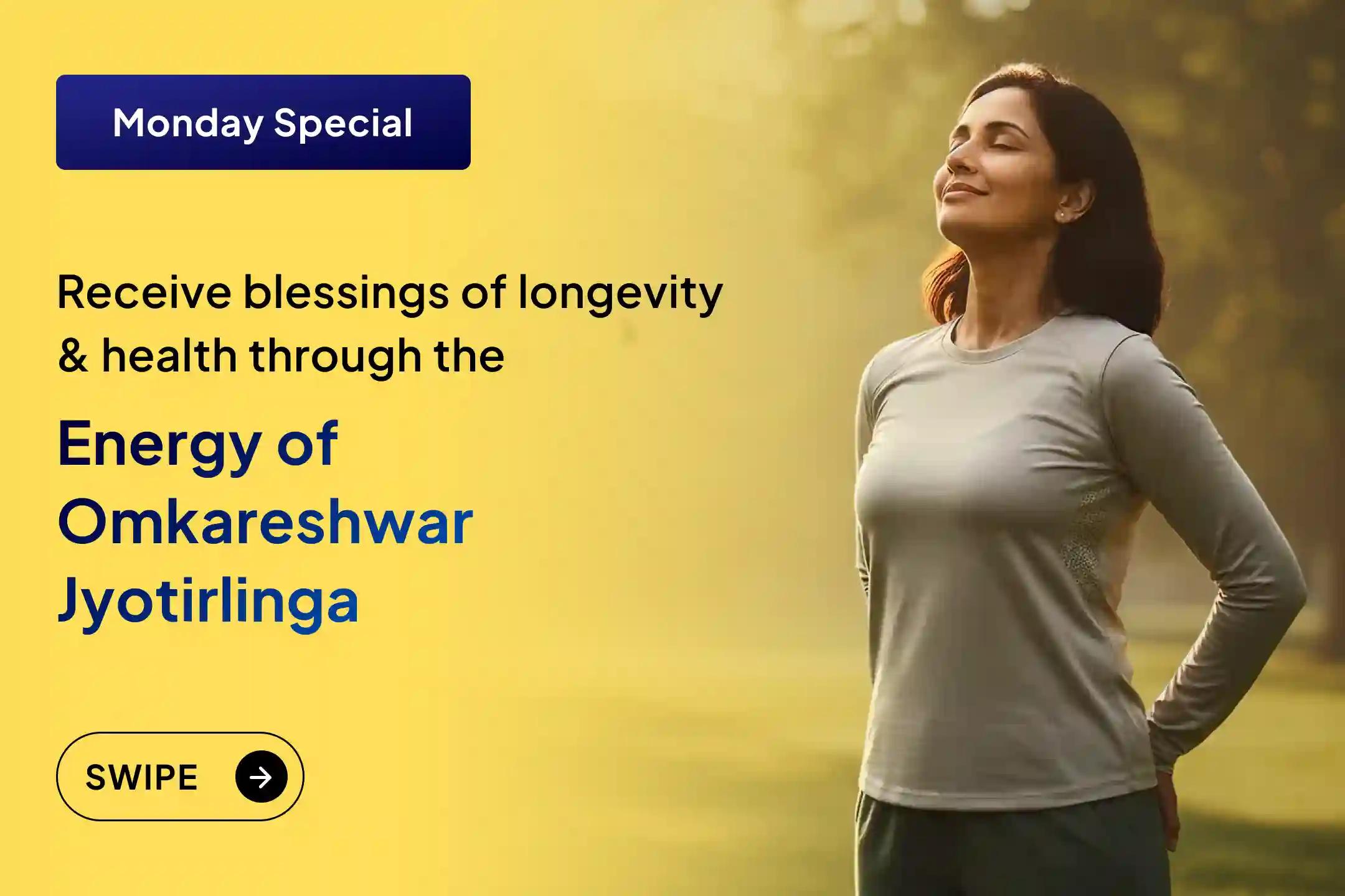 🙏 Are you troubled by recurring illnesses or slow progress in life? Receive the blessing of health through a special ritual at Omkareshwar Jyotirlinga this Monday🕉️💪