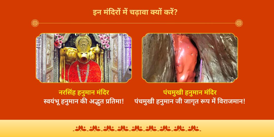 वर्ष 2026 प्रथम मंगलवार संकटमोचन हनुमान द्विमंदिर चढ़ावा