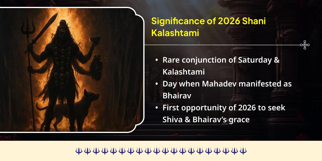 2026 Shani Kalashtami Special Shiv 3 Jyotirling & Bhairav 3 Temple Chadhava