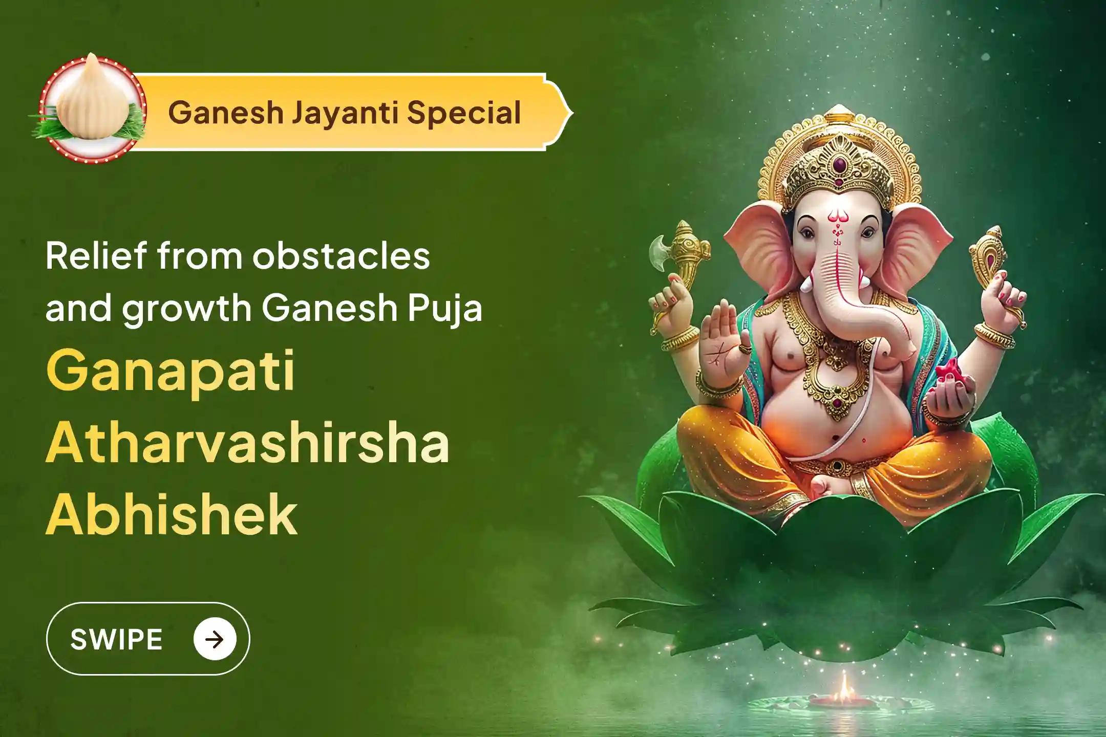🕯️ A divine opportunity to participate in Ganesh Jayanti Mahapuja to protect from obstacles and invite growth… Receive Ganapati’s blessings for the New Year.