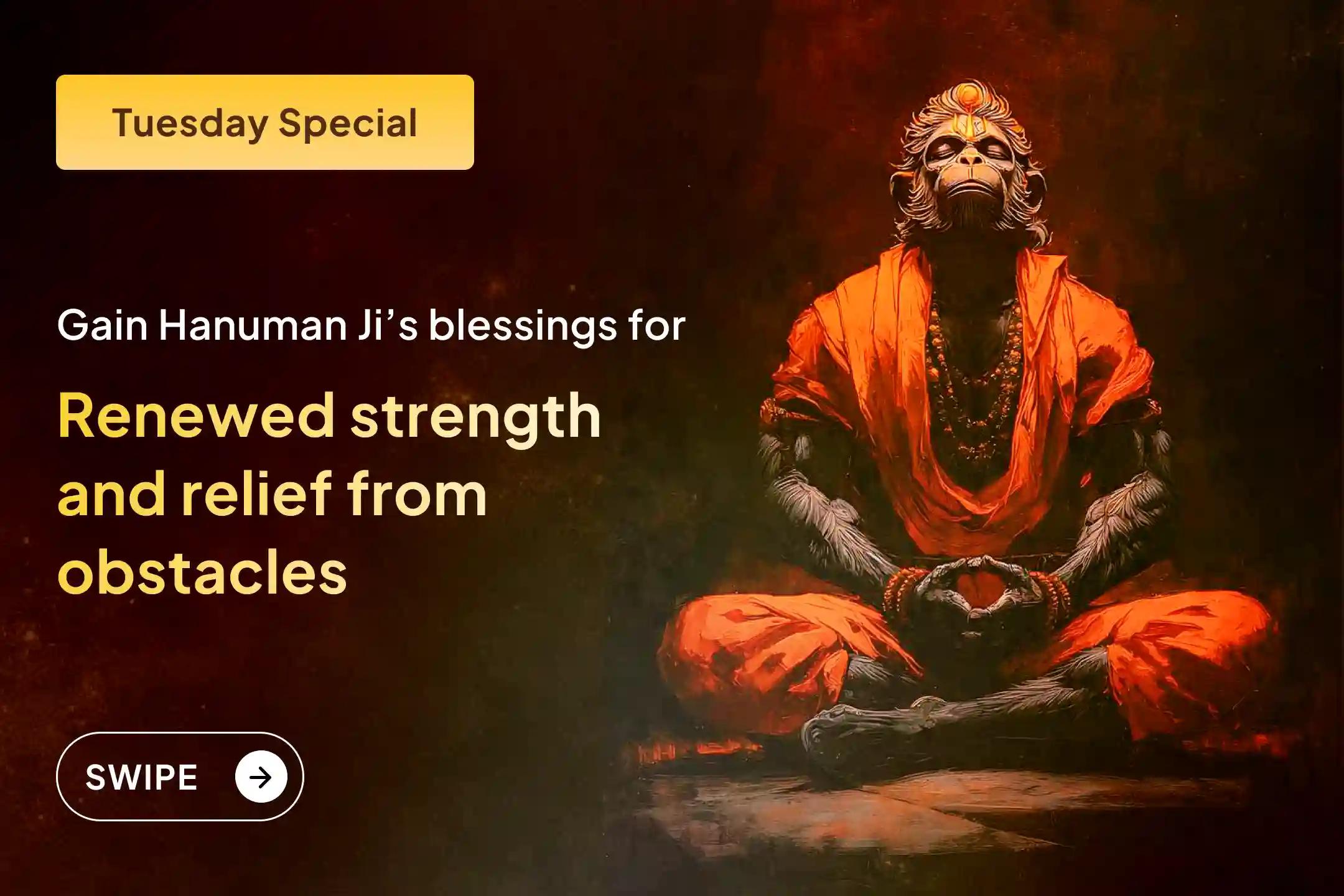 🙏 Begin the year under Sankat Mochan Hanuman’s shield of strength and fearlessness