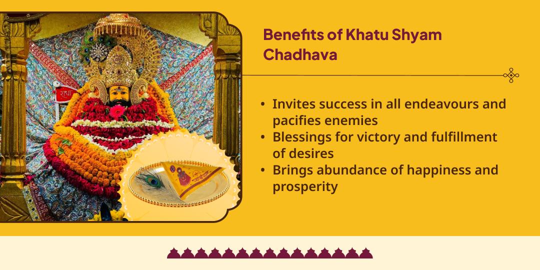 Sunday Shri Khatu Shyam Nishan - Morpankh Chadhava and Home Delivery