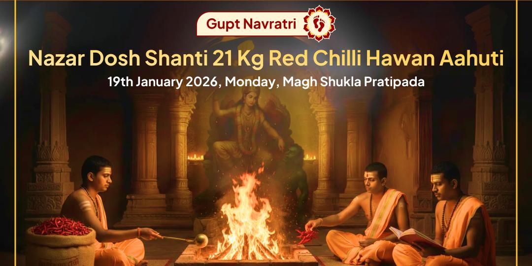 Maa Baglamukhi Nazar Dosh Shanti 21 Kg Red Chilli Havan Ahuti