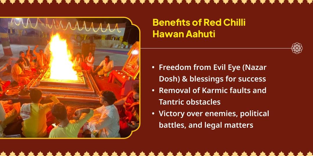 Maa Baglamukhi Nazar Dosh Shanti 21 Kg Red Chilli Havan Ahuti