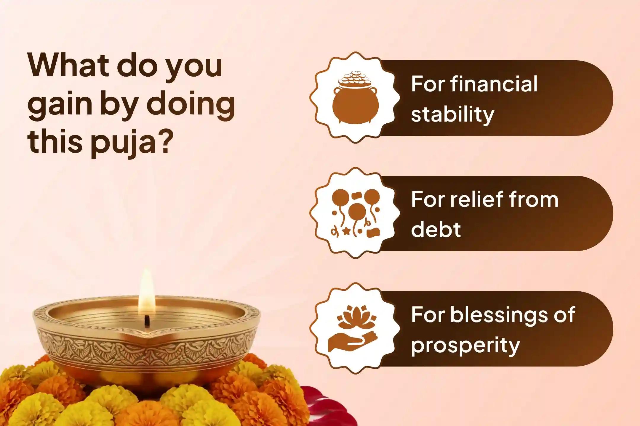 🪔 Struggling with financial instability or recurring debts? Seek the blessings of Maa Gajalakshmi, the goddess of abundance and prosperity, to restore confidence, wealth flow, and stability. 🪷✨