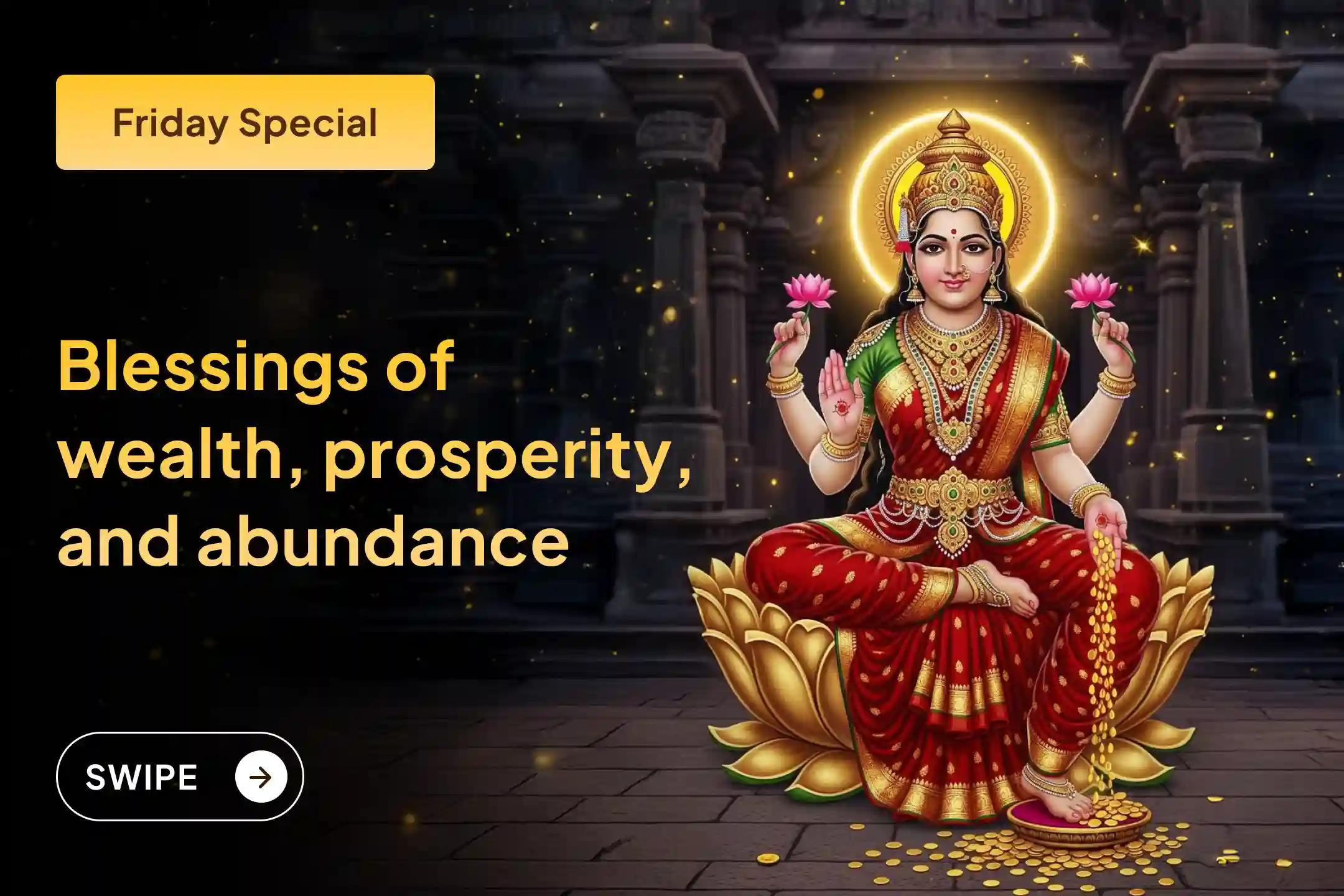 ✨ When the New Year begins with the worship of Maa Lakshmi for 5 consecutive Fridays, life may open up to new opportunities of wealth and prosperity 🌟