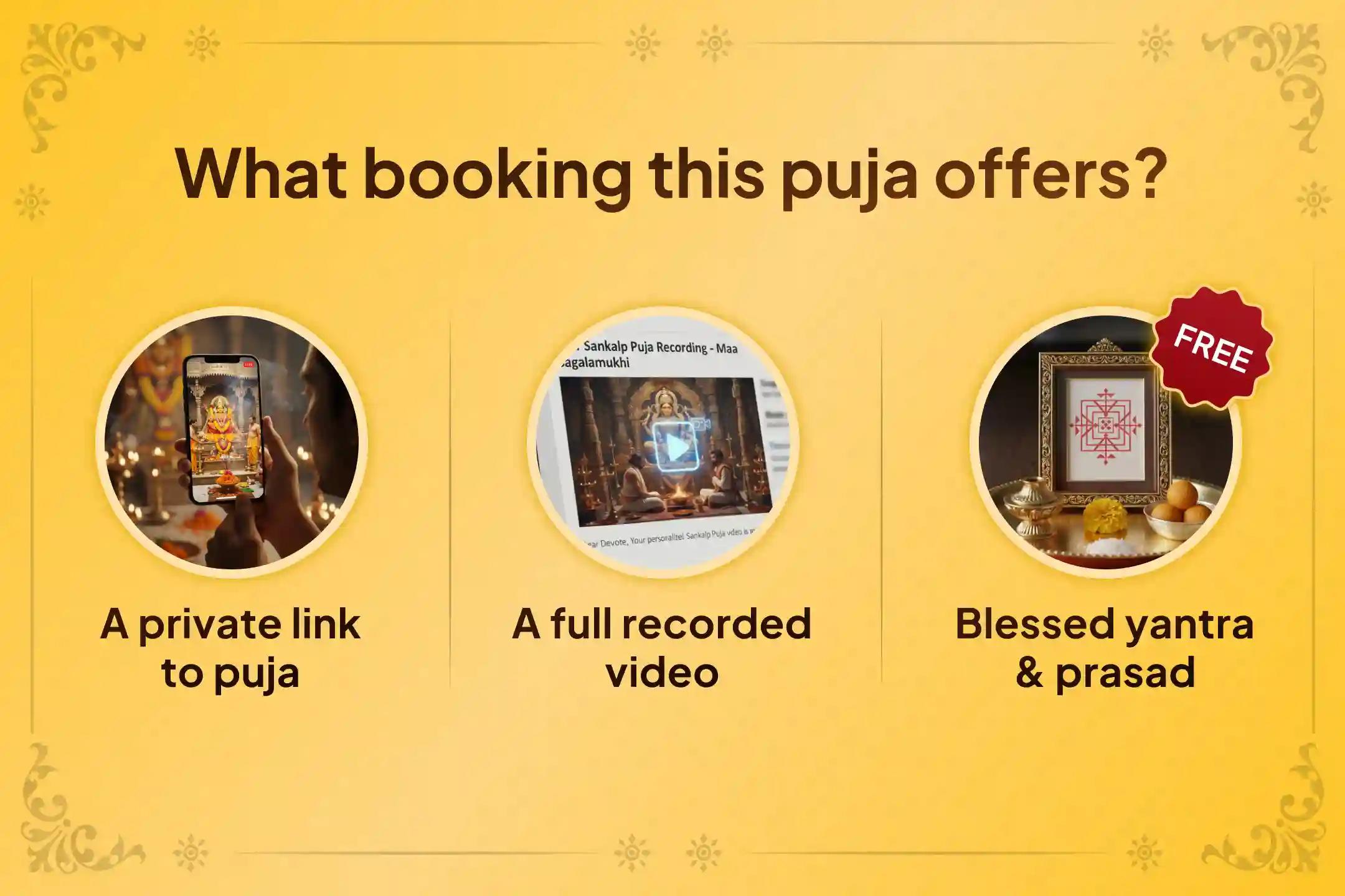 🪔For the first time ever, Sri Mandir is offering a 1:1 LIVE puja performed at Maa Bagalamukhi Siddhapeeth in Haridwar during the sacred period of Gupt Navratri - seek blessings from the comfort of your home