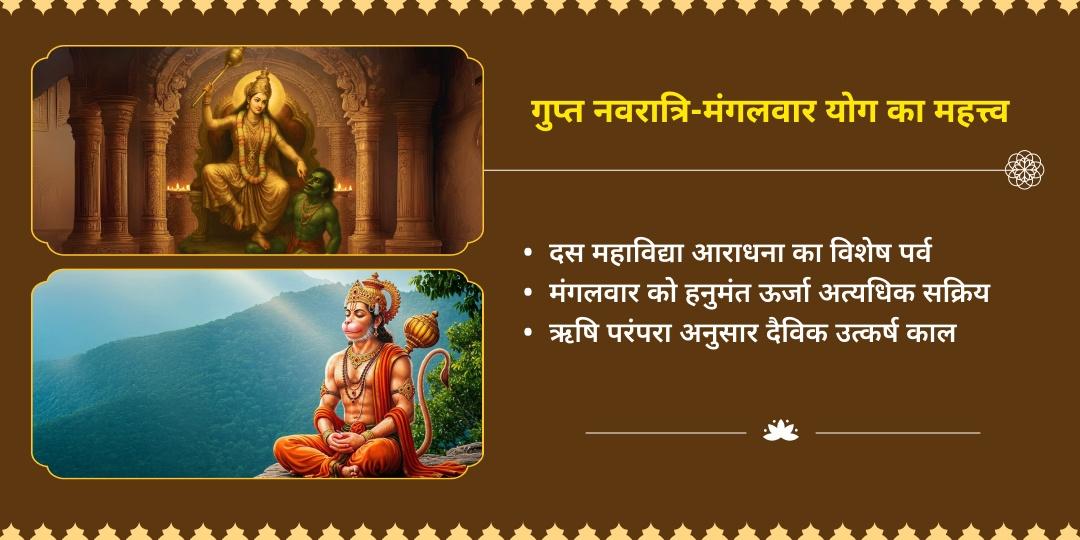 गुप्त नवरात्रि-मंगलवार महाविद्या बगलामुखी-संकट मोचन हनुमान चढ़ावा 