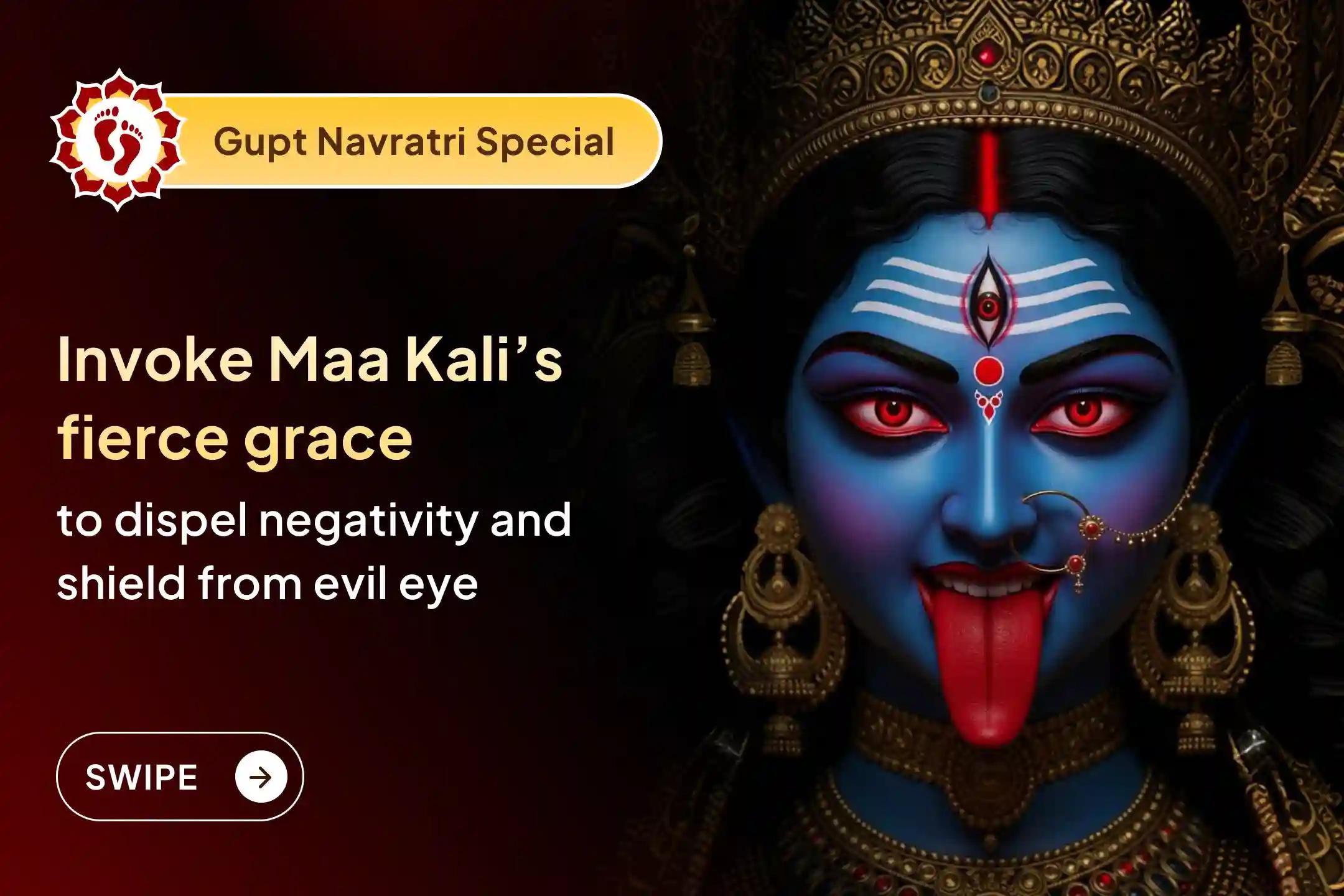 🕉️ Invoke Maa Kali’s fierce Shatru-Samhar power with 108 Nimbu Mala Arpan to ward off negativity, evil eye, and unseen dangers 🕉️