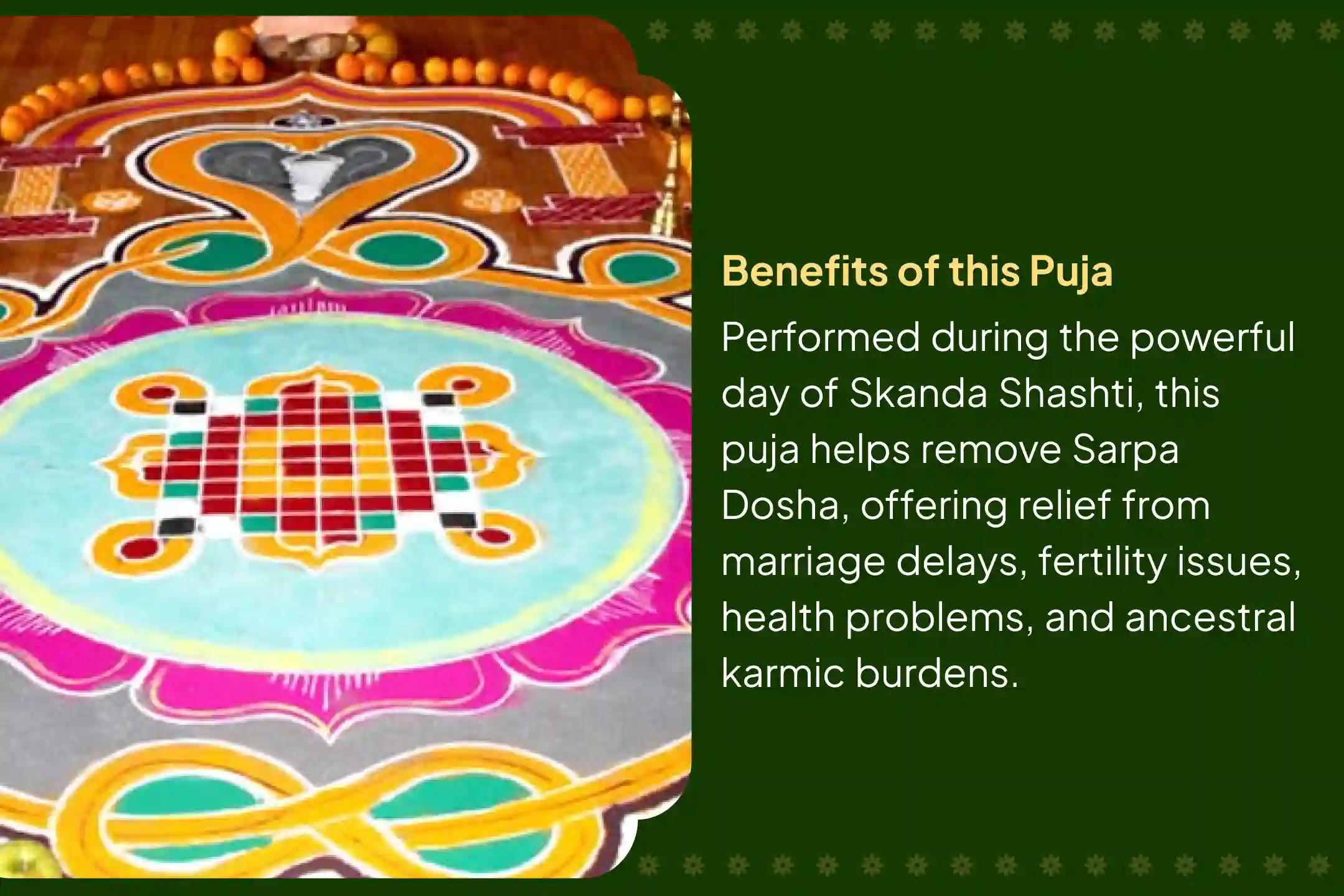 Participate in the Skanda Shashti Ashlesha Bali Special Ashlesha Naga Bali Puja to remove the malicious effects of Sarpa (Naga) Dosha and clean karmic sins