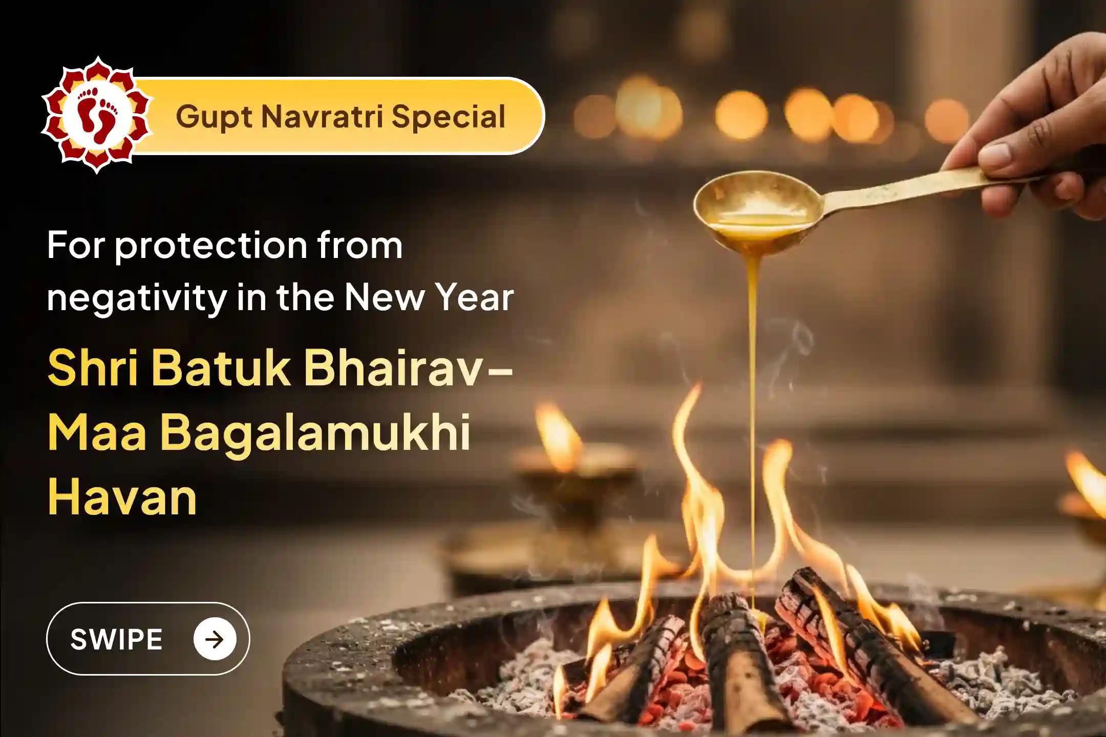 🧿 Gupt Navratri is here so is the divine power of Maa Bagalamukhi and Batuk Bhairav ✨