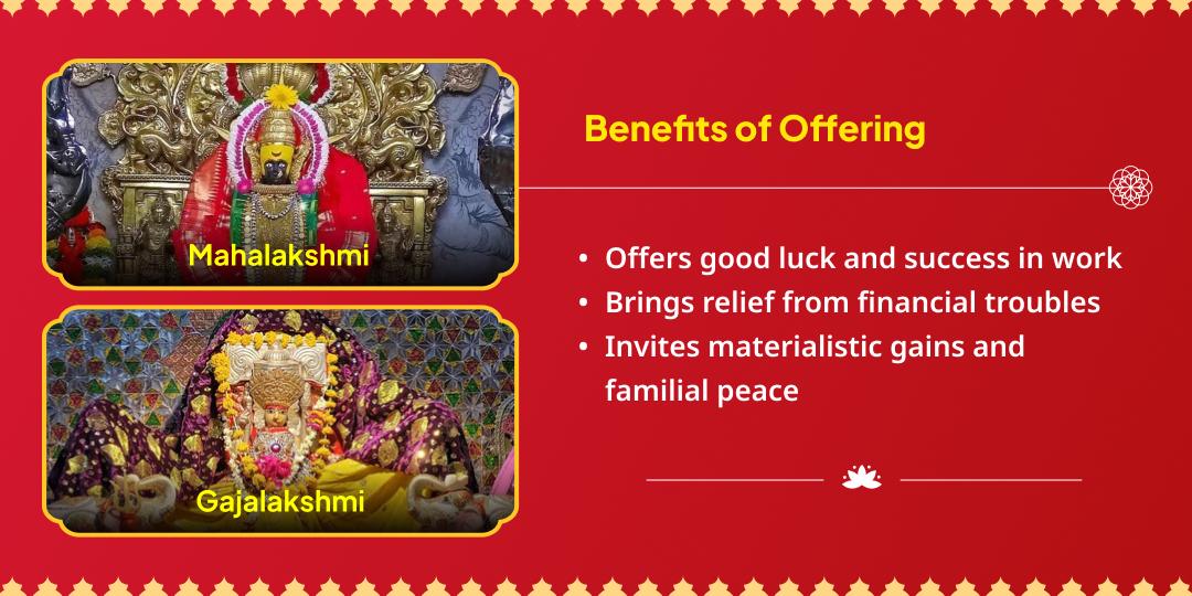 Gupt Navratri Ashtami Shri Mahalakshmi Shaktipeeth Raj Samriddhi Chadhava & Gajalakshmi Aradhana