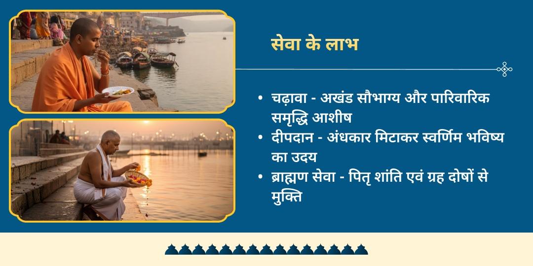 नर्मदा जयंती विशेष चढ़ावा, दीपदान एवं ब्राह्मण सेवा