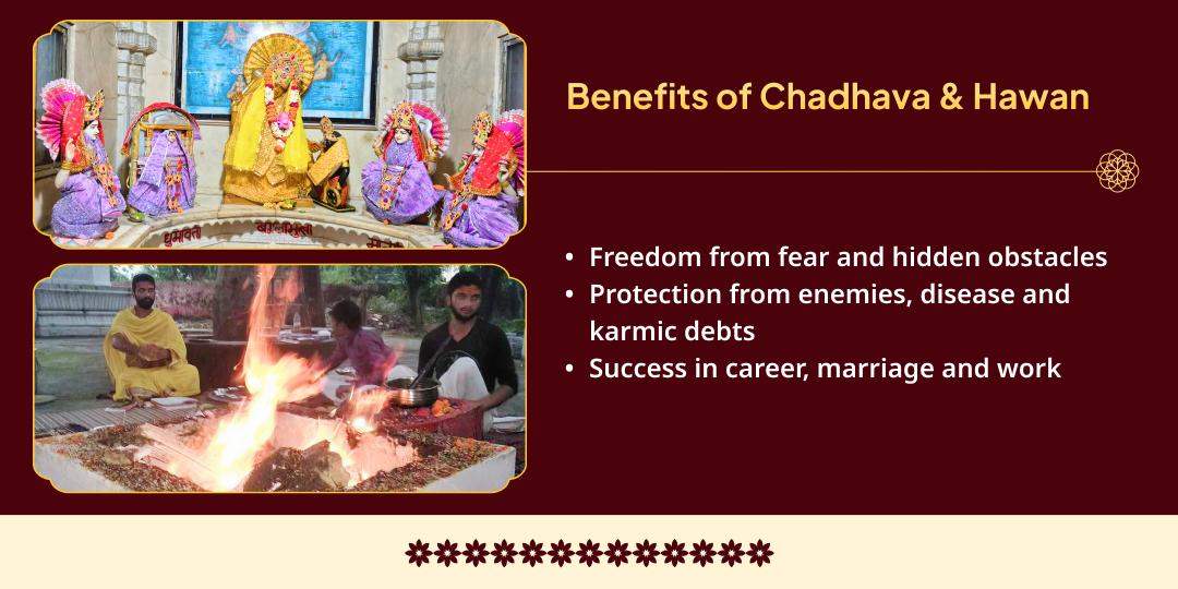 Gupt navratri Mahashtami Sarvasiddhi Pradayini 10 Mahavidya Hawan Aahuti & Chadhava