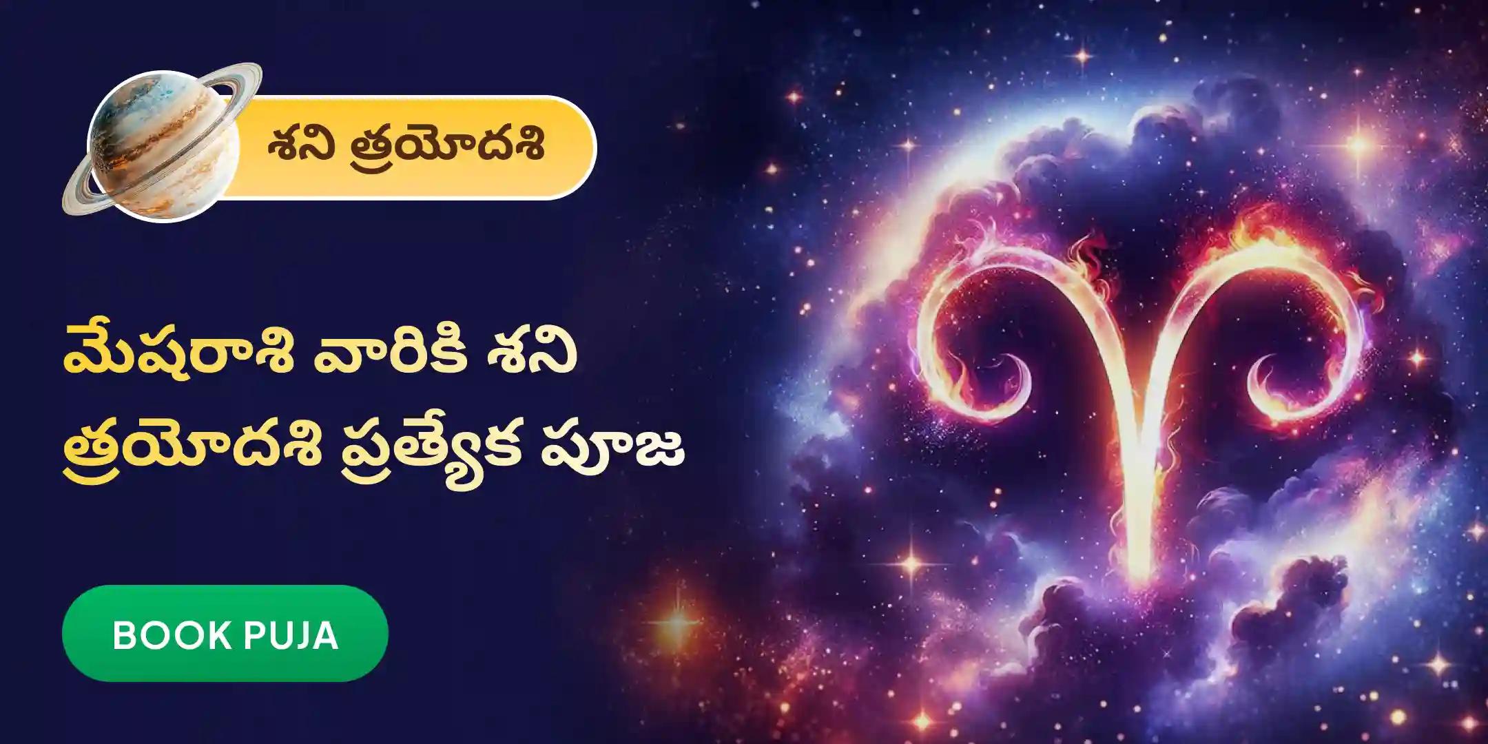 మేషరాశి వారికి కోసం ఏలి నాటి శని శాంతి పూజ