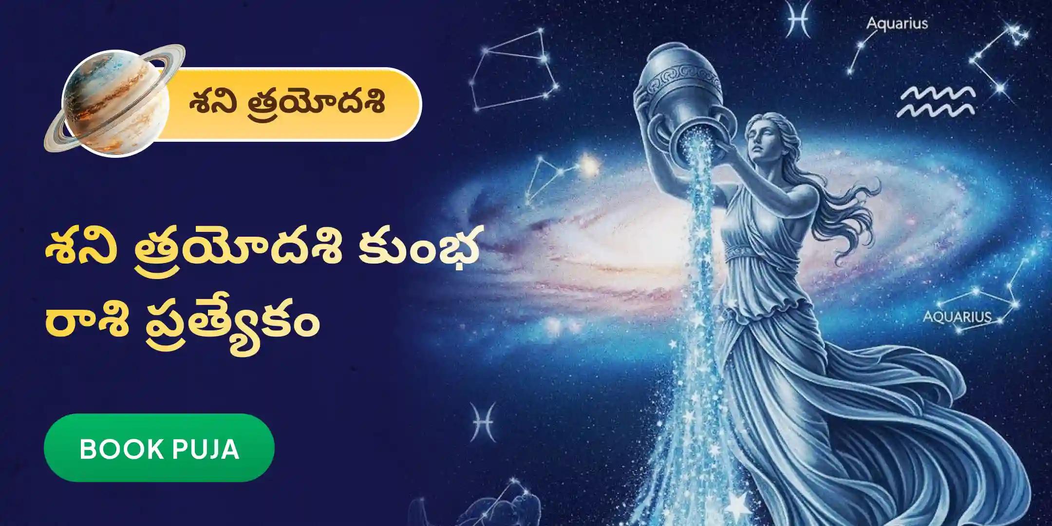 కుంభ రాశి వారికి కోసం ఏలి నాటి శని శాంతి పూజ