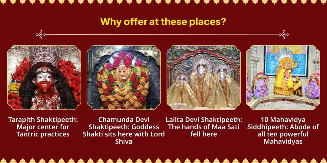 Gupt Navratri-Asthami Maa Adi Shakti 8 Shaktipeeth-Siddhipeeth Chadhava