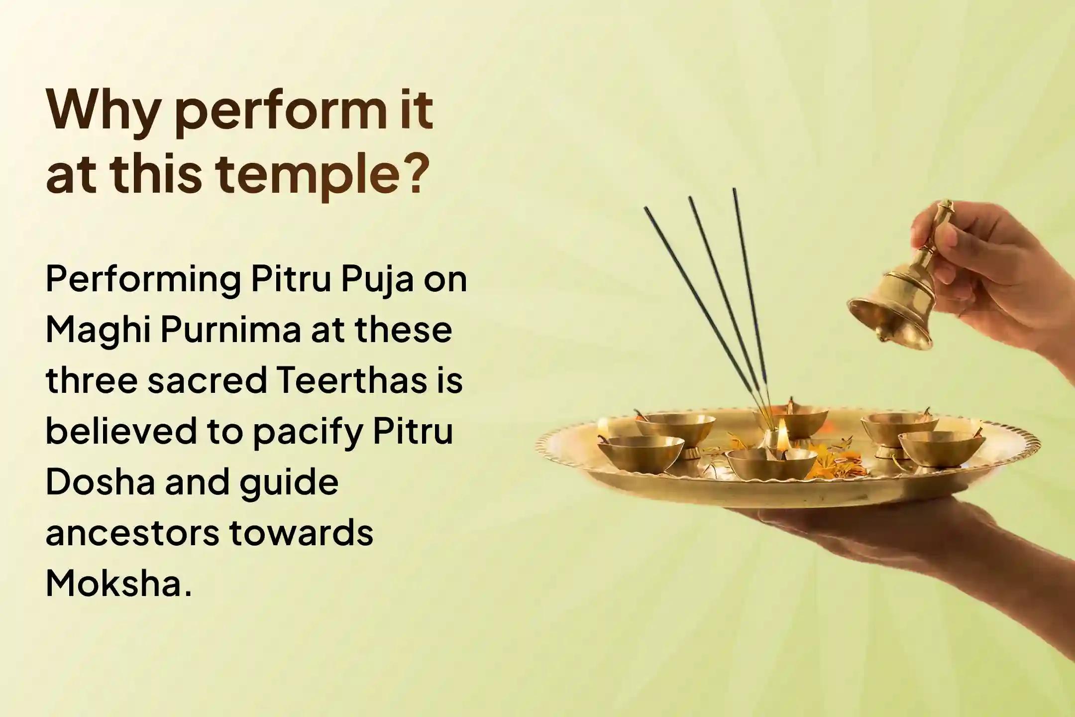 🔱 Teen Teerth Solution for Pitru Dosha – Receive blessings for family harmony through this Maghi Purnima Yagya 🔱