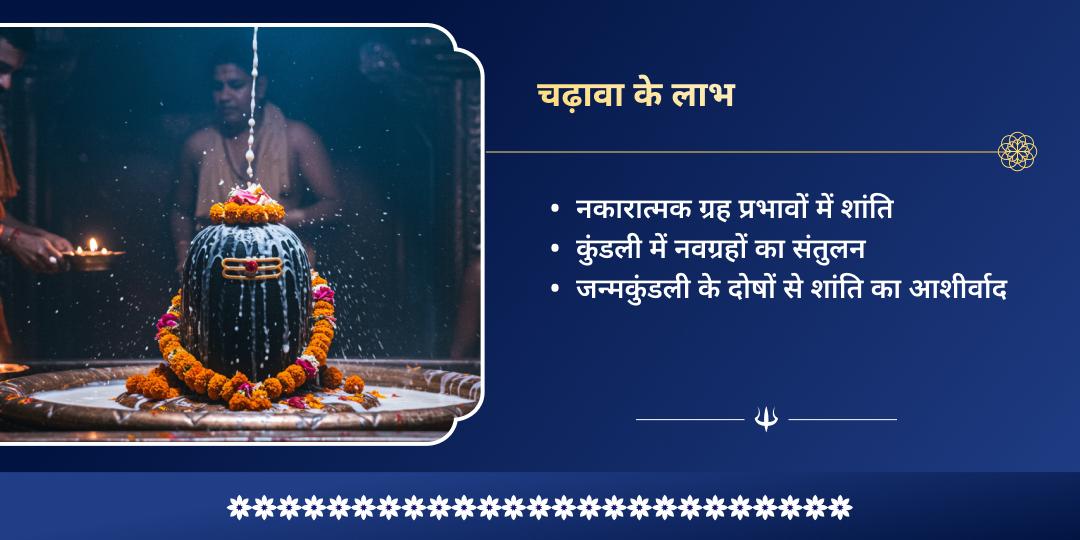 महाशिवरात्रि निशीथ काल लिंगोद्भव द्वि-ज्योतिर्लिंग चढ़ावा 