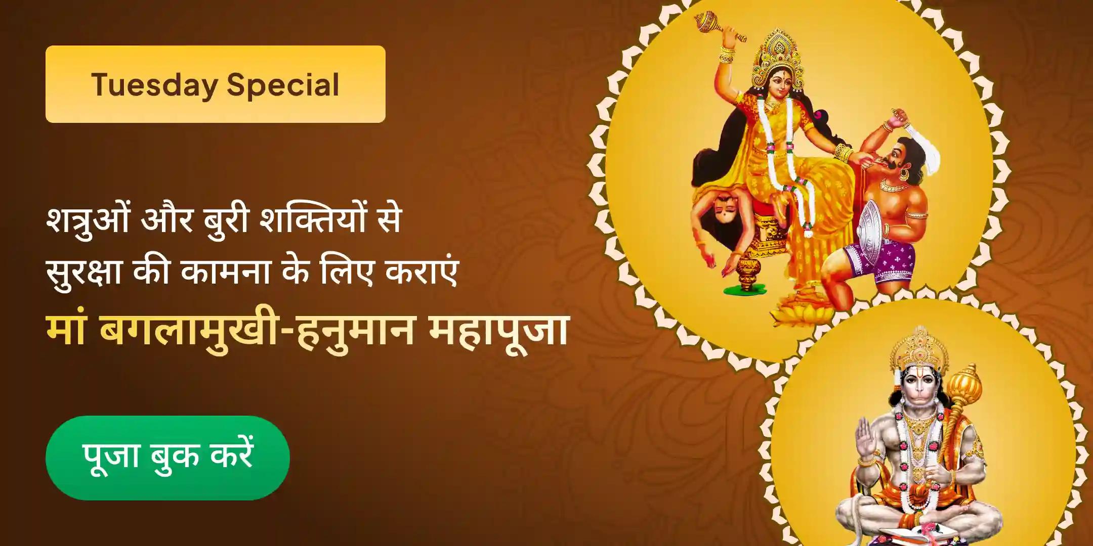 माँ बगलामुखी शत्रु बुद्धि विनाशिनी यज्ञ एवं हनुमान शत्रुंजय पूजन