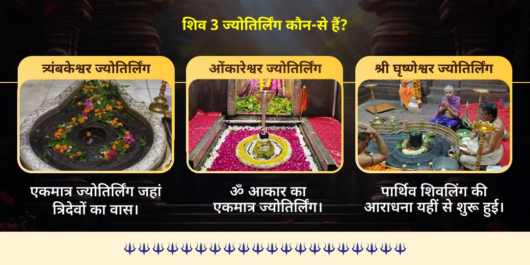 कालाष्टमी विशेष शिव 3 ज्योतिर्लिंग एवं भैरव 3 मंदिर चढ़ावा