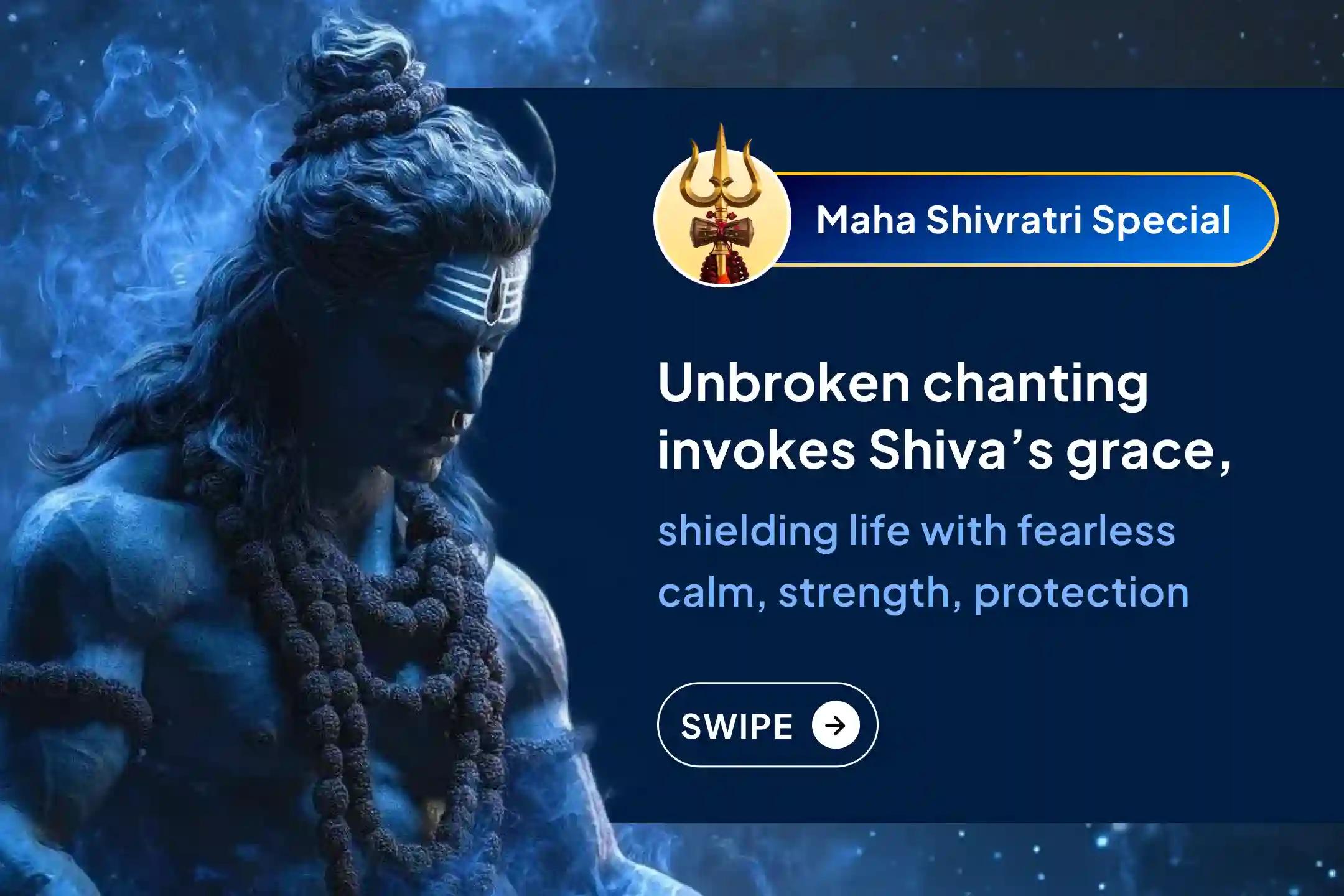 🕉️💪 Mahashivratri’s sacred night awakens divine energies, join the 24 hour Akhand Om Namah Shivaya Mahajaap for unstoppable protection, peace, and Shiva’s eternal grace.