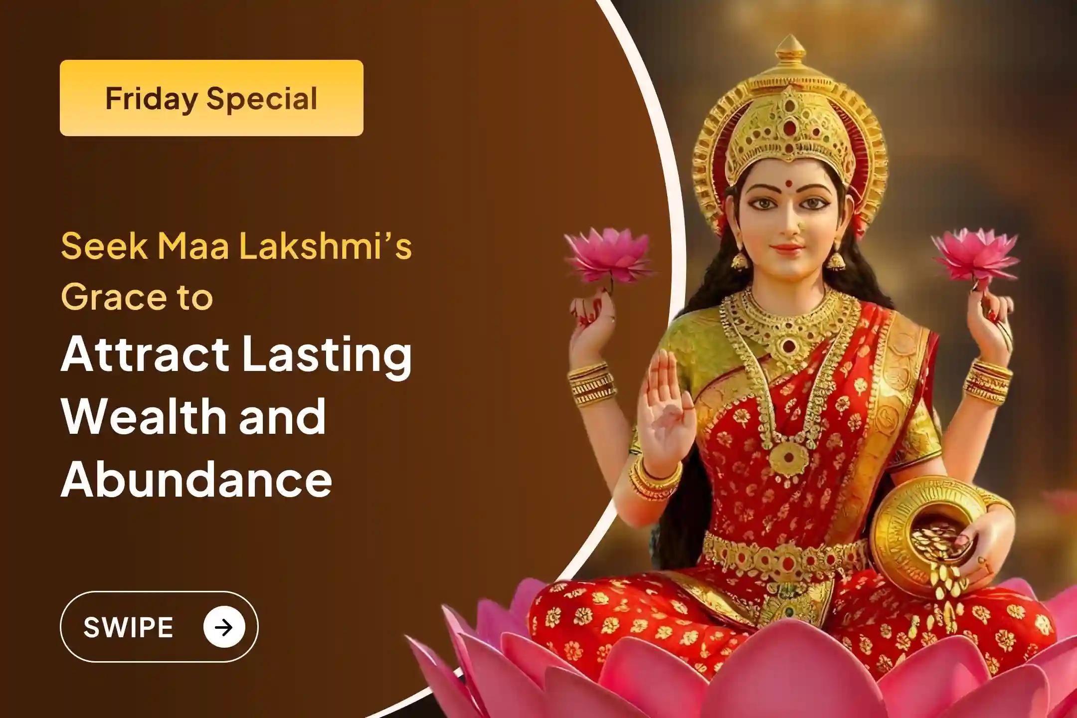✨ Are you working hard every day but still find that money does not stay in your hands? Praying to Maa Lakshmi on this special Friday can help you attract the wealth you deserve.