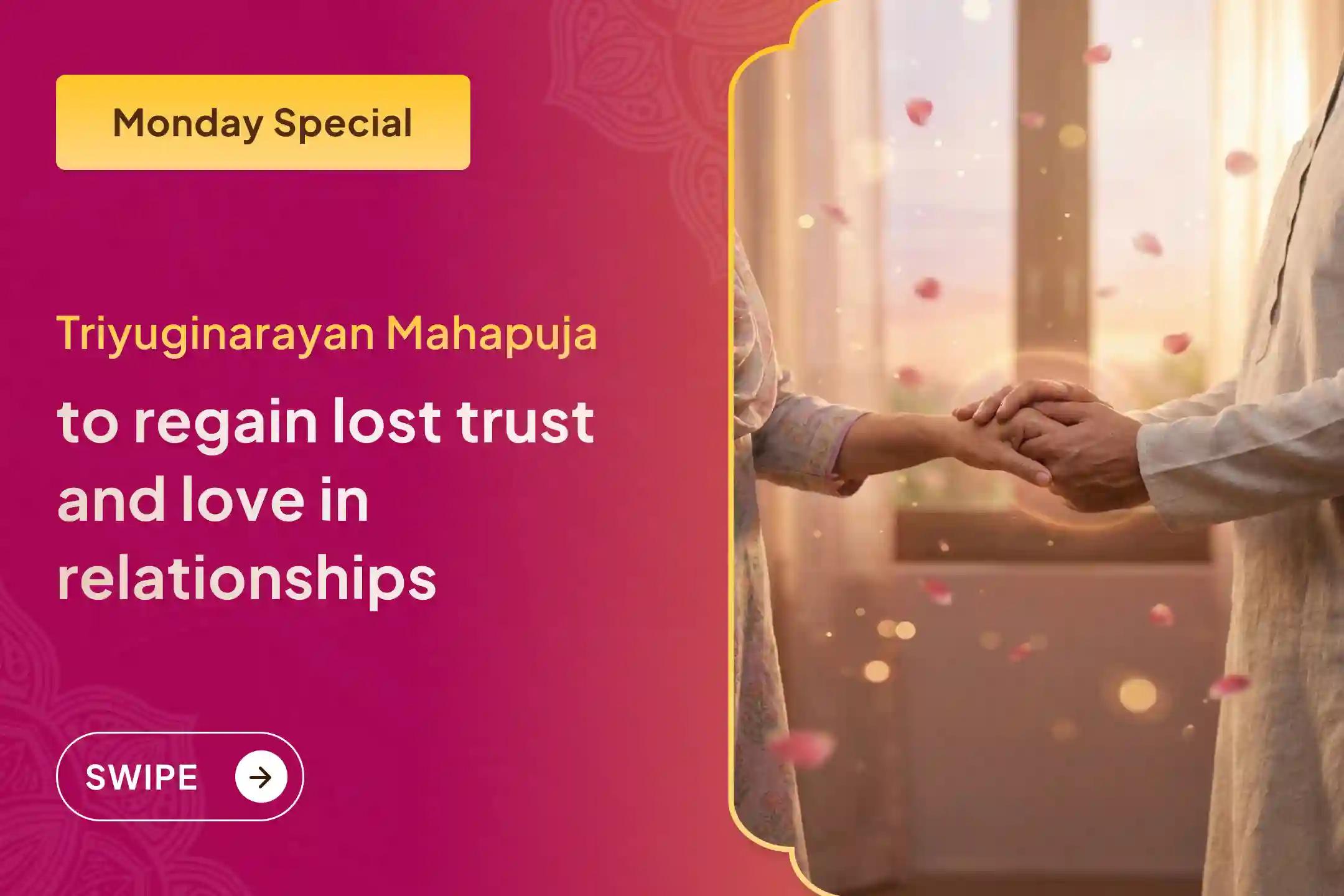 🔱 Receive guidance for love and harmony by participating in the sacred puja at Triyuginarayan Temple… where the marriage of Mahadev and Maa Gauri took place 🔱
