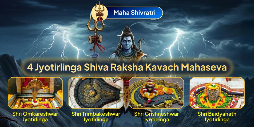 On Mahashivratri, worship Mahakal, the Conqueror of Time, in the most sacred way. Participate in the grand rituals conducted at the Omkareshwar, Trimbakeshwar, Baidyanath, and Grishneshwar Jyotirlingas.