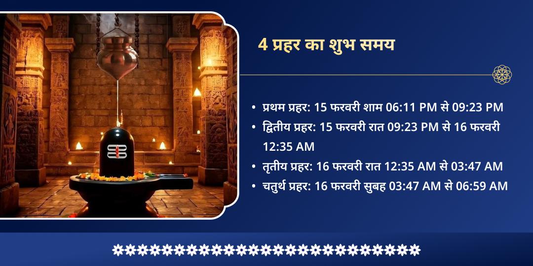 महाशिवरात्रि 4 प्रहर 4 ज्योतिर्लिंग महाभिषेक