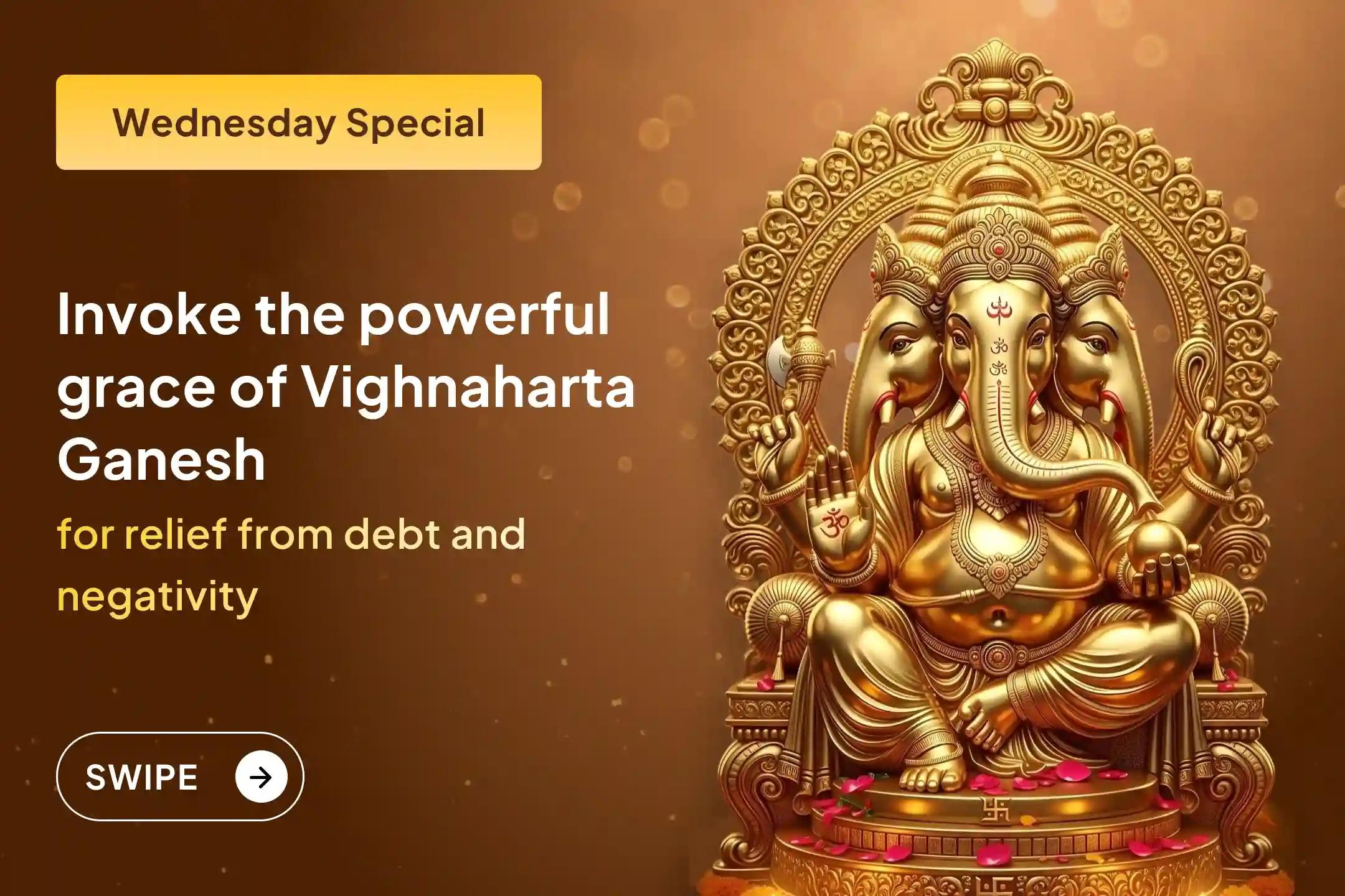 💰 Troubled by the burden of debt? Invoke the powerful grace of Vighnaharta Ganesh for relief from year-long financial stress.