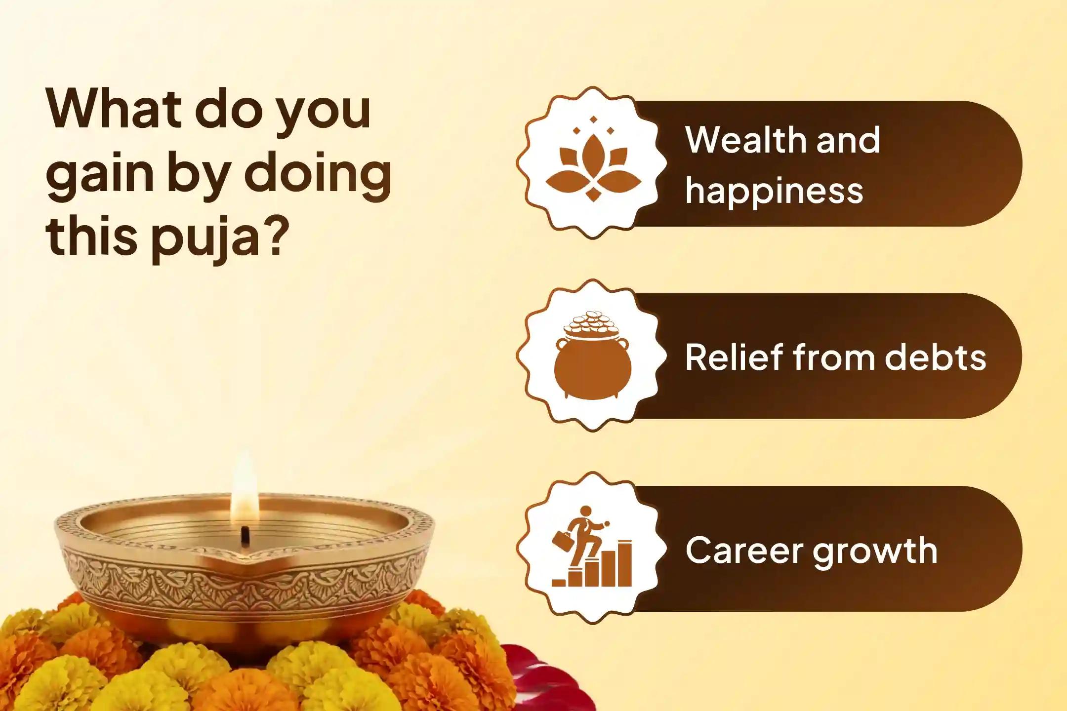 🕯️ Through this ritual being organized at the Mahalakshmi Ambabai Shaktipeeth, receive the divine blessings of Goddess Lakshmi for wealth and prosperity ✨