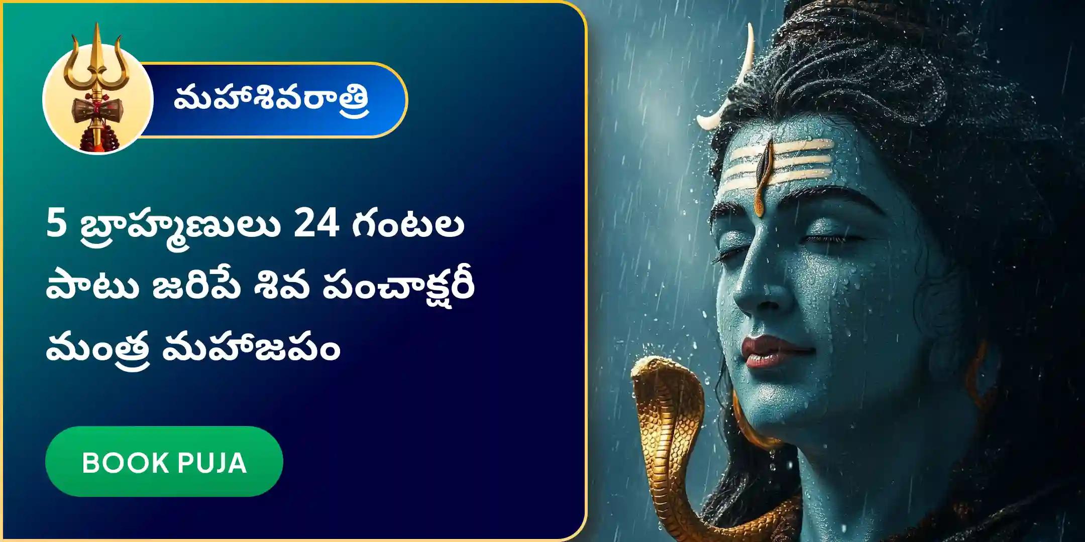 24 గంటల పాటు అఖండ శివ పంచాక్షరీ మంత్ర మహాజపం మరియు హోమం
