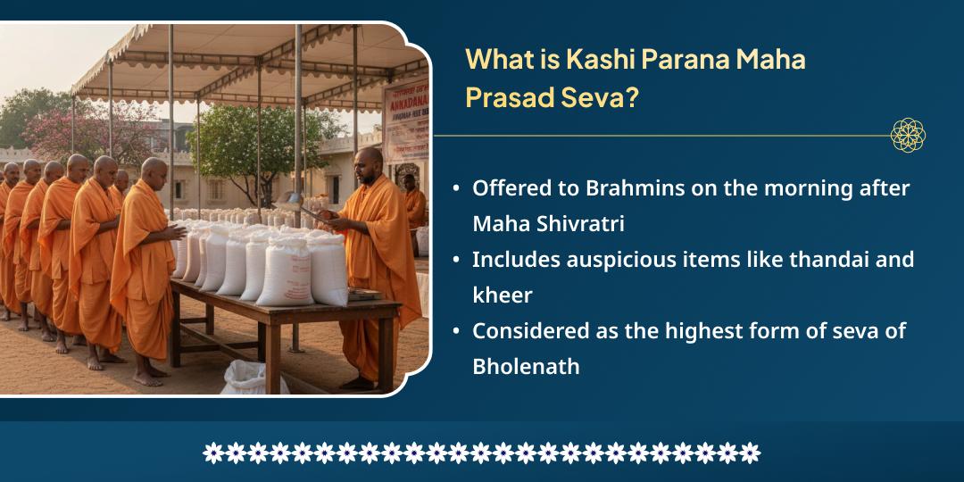 Maha Shivratri Kashi Parana Maha Prasad Seva
