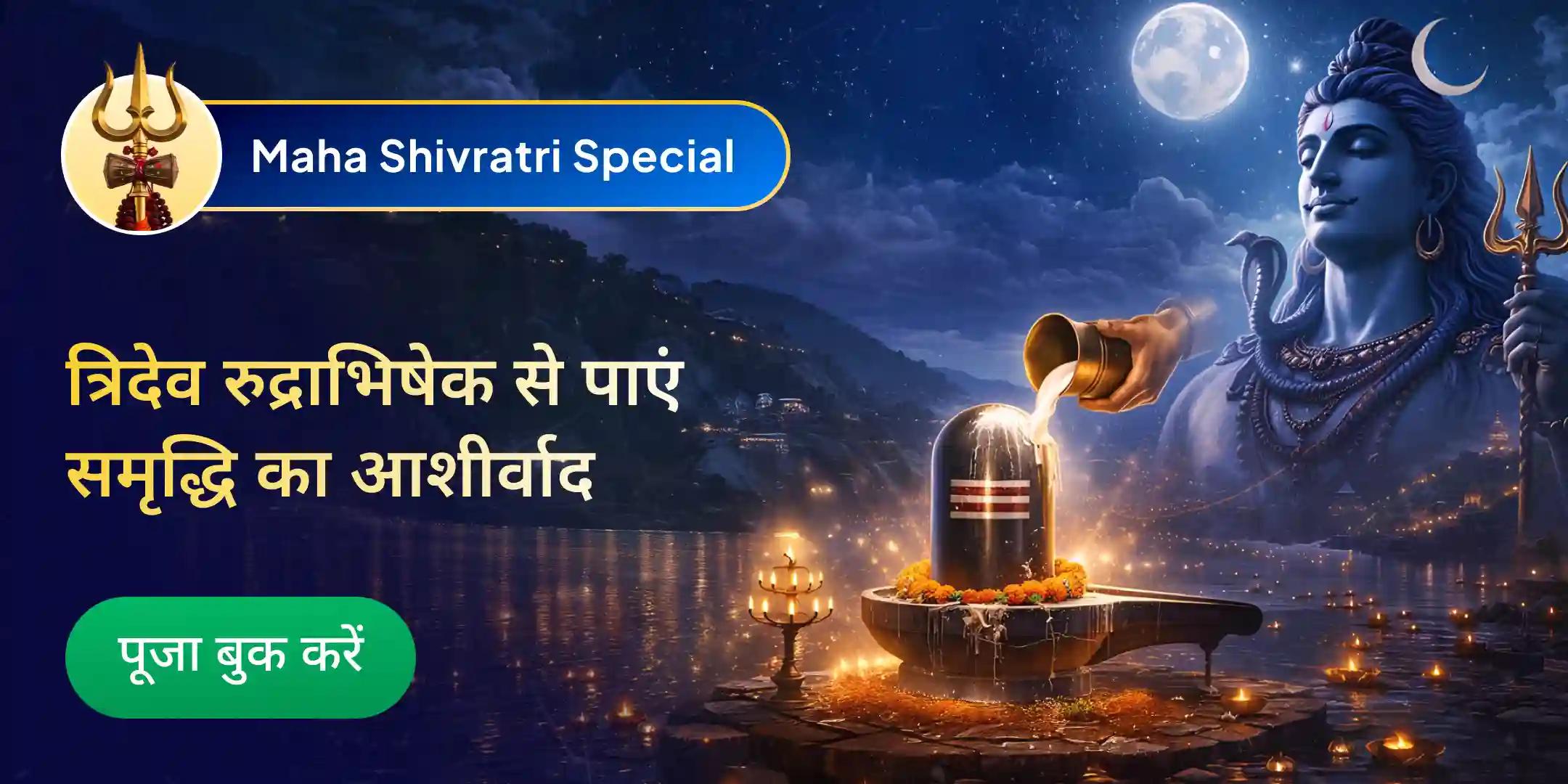 त्र्यंबकेश्वर स्वयंभू ज्योतिर्लिंग रुद्राभिषेक पूजा