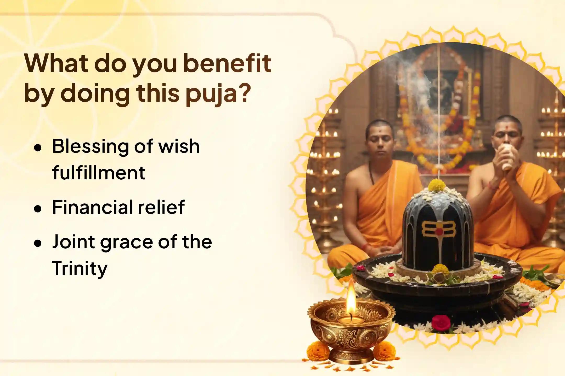 🕉️ Get a special opportunity to worship the Trinity at Trimbakeshwar Swayambhu Jyotirlinga this Mahashivratri... receive blessings for peace, balance, and financial relief in life.