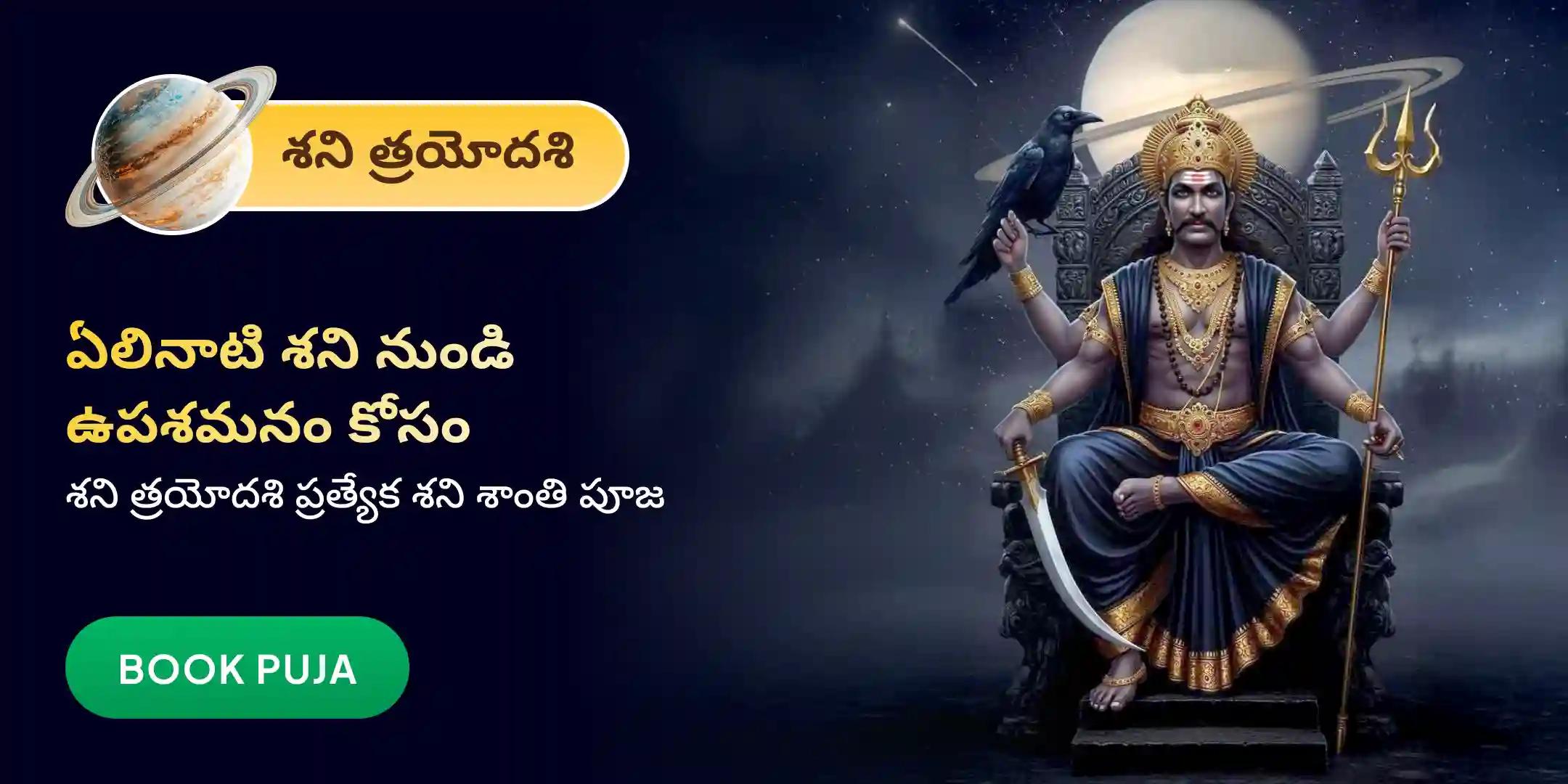 ఏలినాటి శని పీడ శాంతి మహాపూజ, శని తిల తైలాభిషేకం మరియు మహాదశ శాంతి మహాపూజ