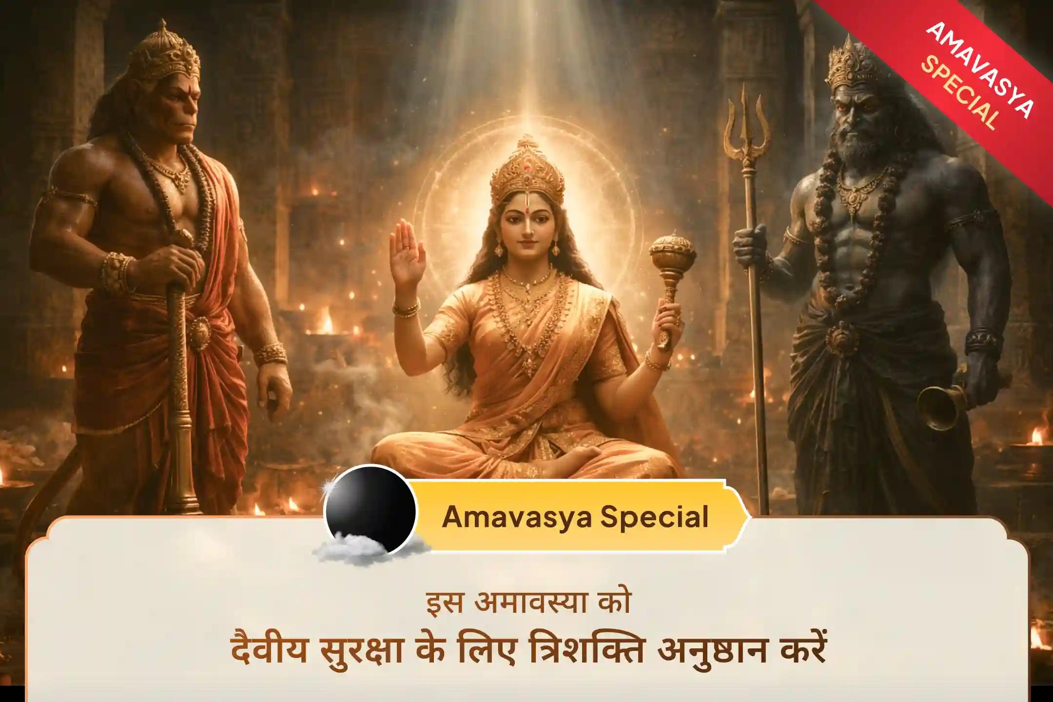 ✨ अमावस्या के पावन अवसर पर महाकाल नगरी में त्रिशक्ति अनुष्ठान में सहभागी बनें और पूर्ण दिव्य संरक्षण एवं आंतरिक स्थिरता की प्राप्ति करें ✨