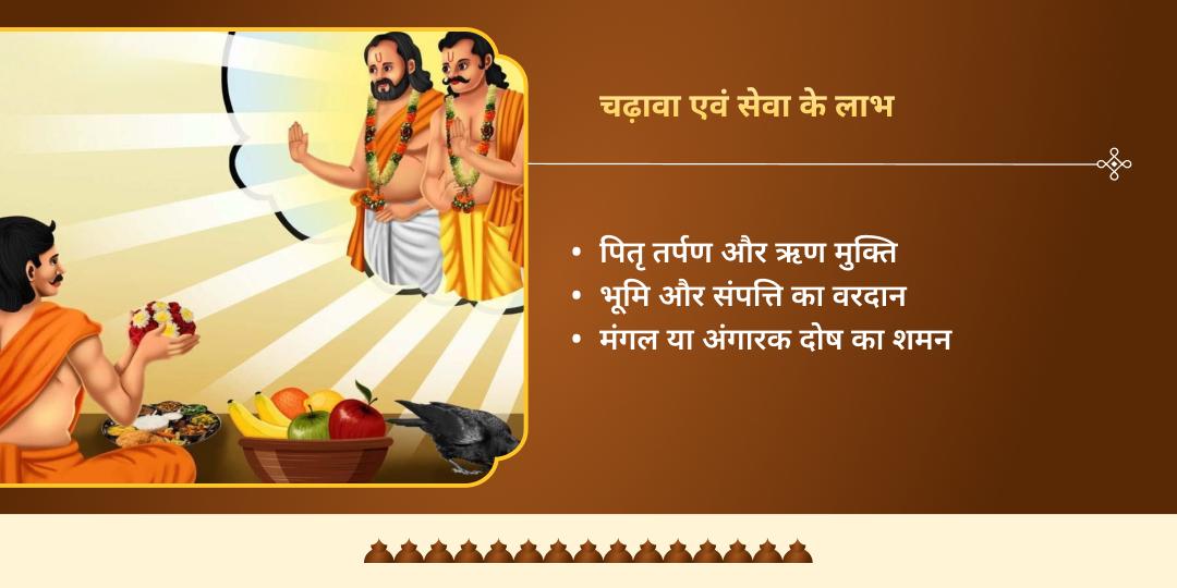 भौमवती अमावस्या पितृ शांति विष्णु-गंगा-हनुमान चढ़ावा एवं सेवा 