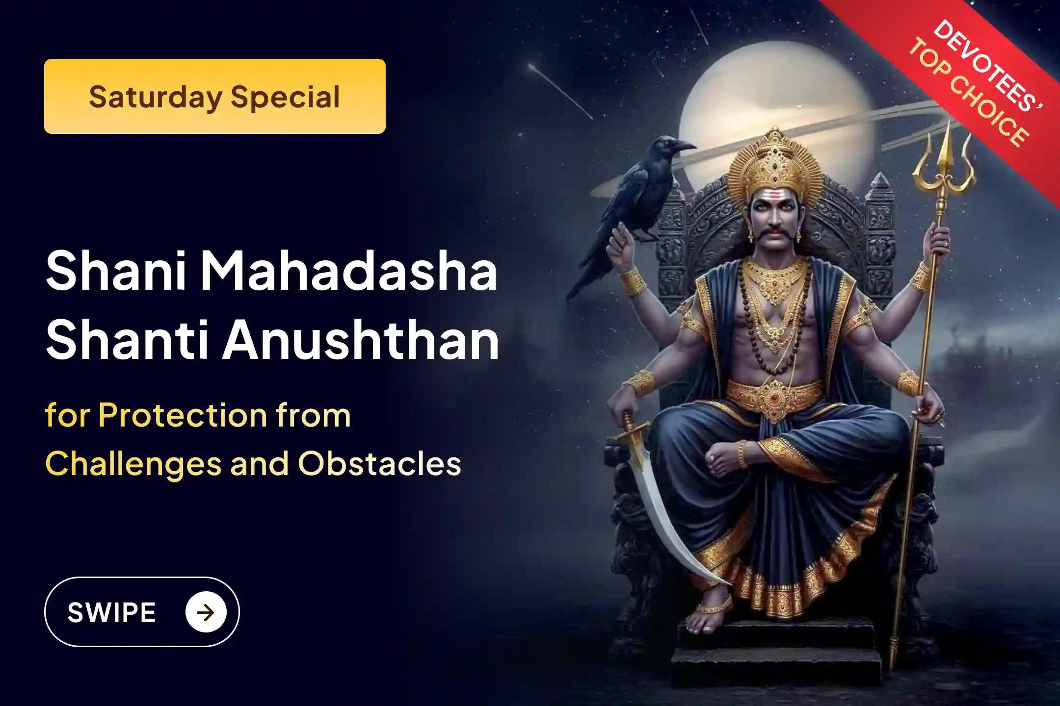 🪔Are your troubles refusing to leave you? Discover the remedy to receive relief through Shani Dev’s blessings - join one of the most powerful rituals, the Shani Shanti Anushthan 
