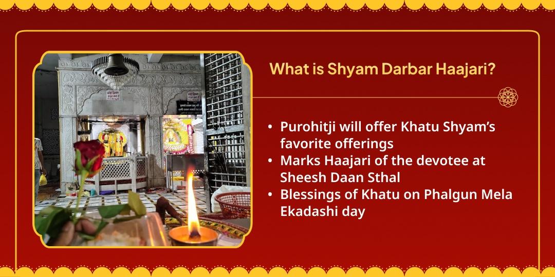 Phalgun Mela Ekadashi Shyam Darbar Haajari Lagana Seva