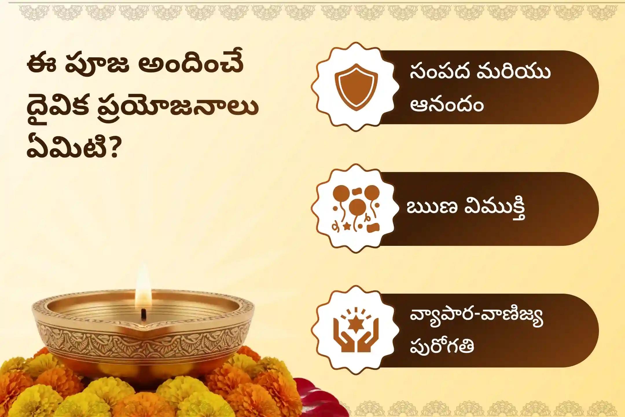 సంపద మరియు ఆనందాన్ని పొందడానికి ఆశీస్సుల కొరకు శుక్రవారం లక్ష్మి పూజ  ప్రత్యేక 11,000 మహాలక్ష్మి మంత్ర జపం మరియు హోమంలో పాల్గొనండి