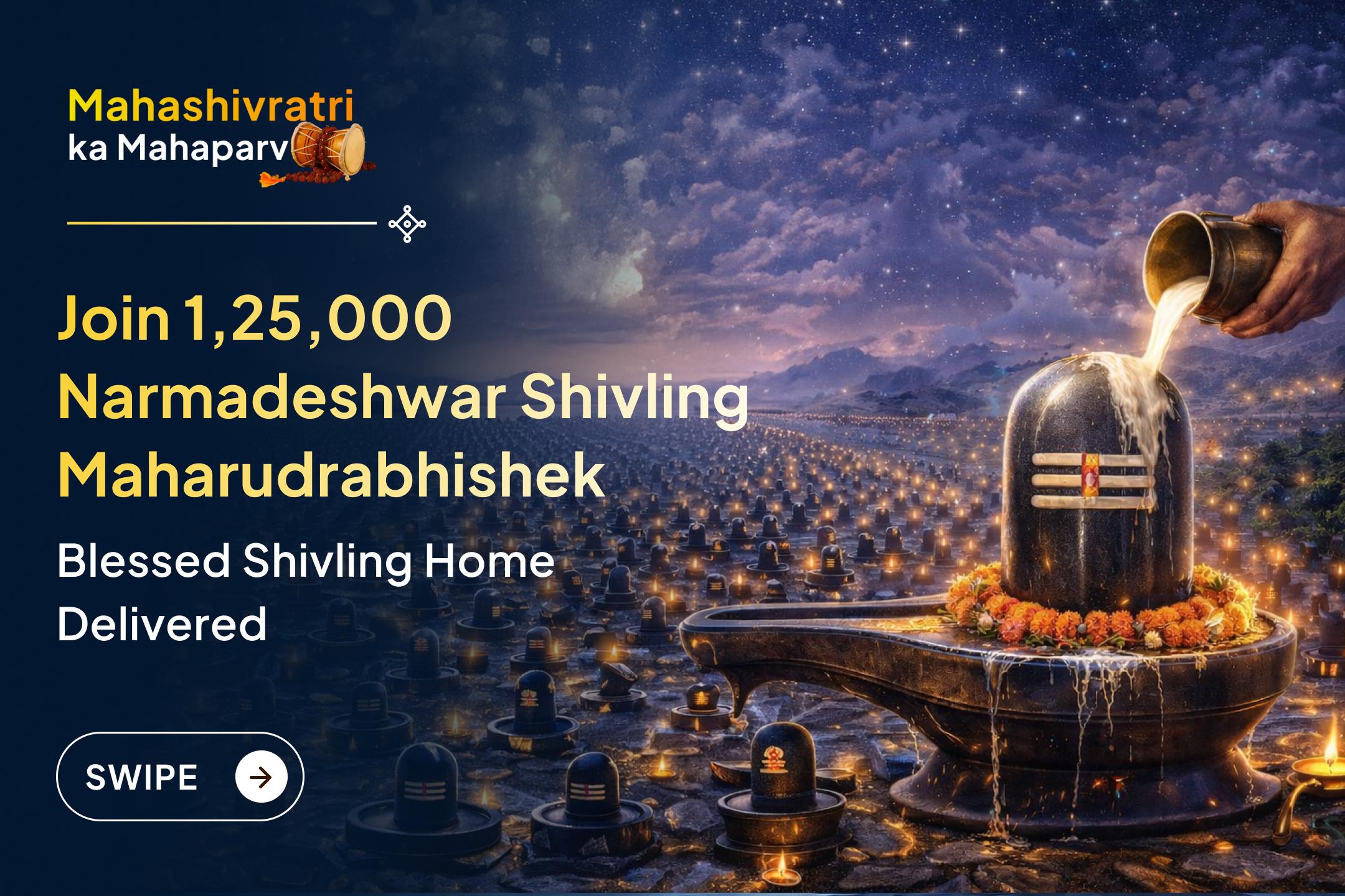🔱 Narmadeshwar Shivlingas are naturally formed in the sacred Narmada River, carrying Lord Shiva’s self-manifested energy. Through Sri Mandir, receive a blessed Shivling delivered to your home.