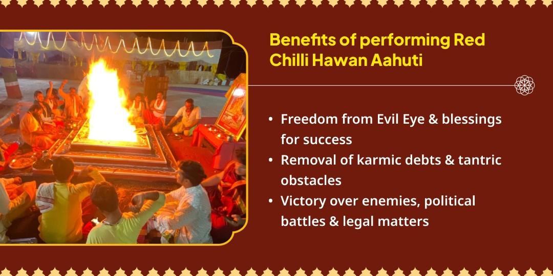 Masik Durgashtami Maa Baglamukhi Nazar Dosh Shanti 21Kg Lal Mirchi Hawan Aahuti