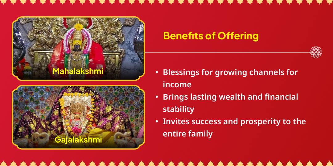 Masik Durgashtami Raj Yog Prapti Mahalakshmi Chadhava & Gajalakshmi Aradhana