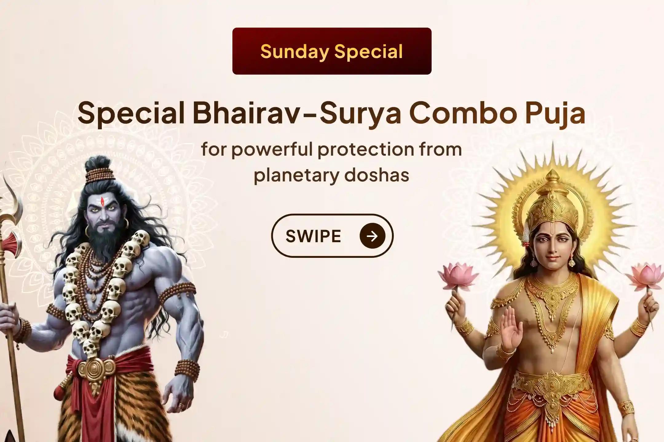 🪐 The adverse position of planets can hinder life’s progress. To overcome these obstacles, join the 🌞 Martand Bhairav Pujan, Aditya Hridaya Stotra recitation, and 🔥 Navgraha Shanti Yagya and experience powerful protection from planetary doshas. ✨
