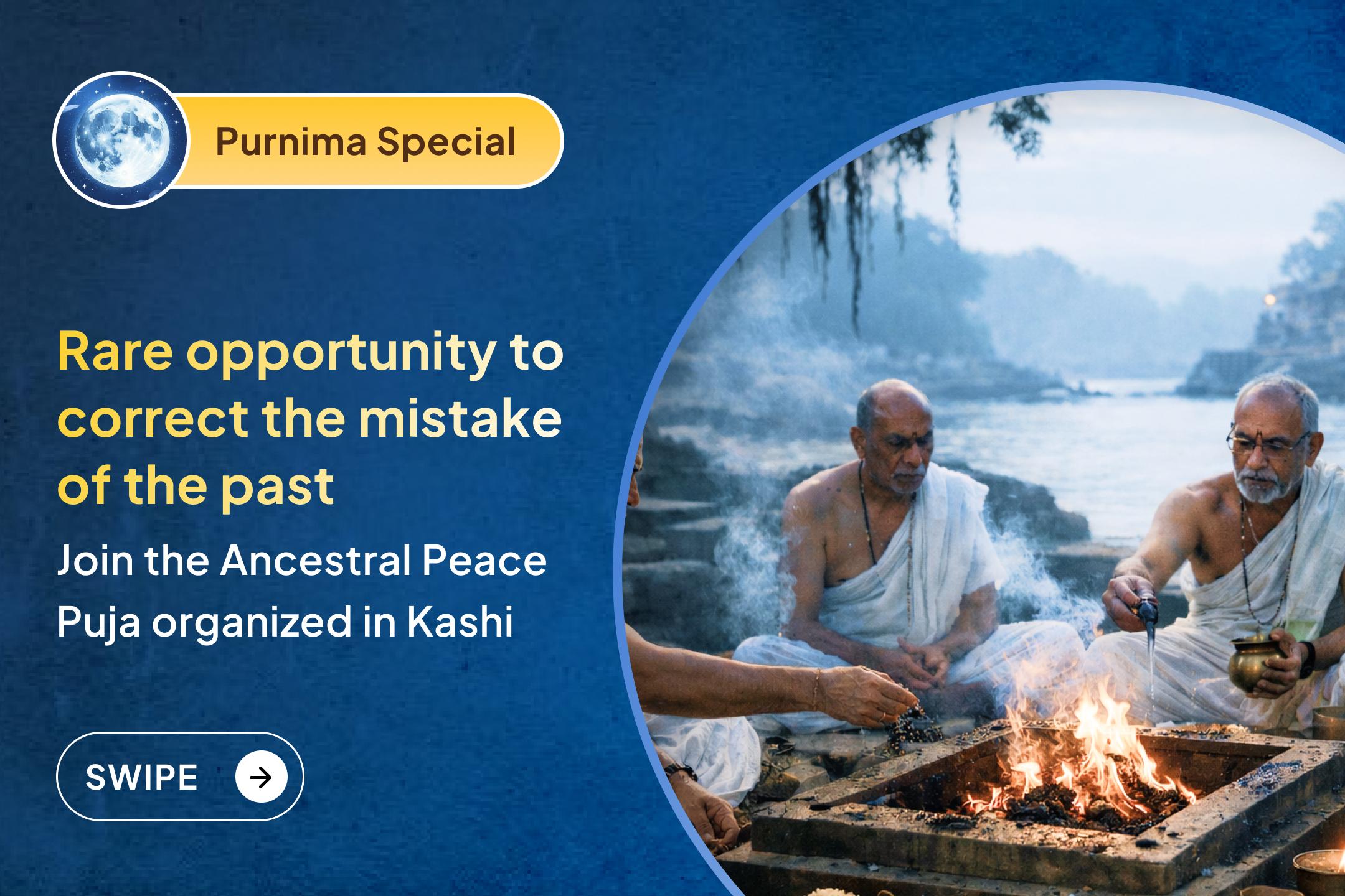 If old family obstacles are appearing repeatedly or peace seems far away, then the Ancestral Peace and Karmic Liberation Agni Ritual in Kashi is for you. 🔥🙏