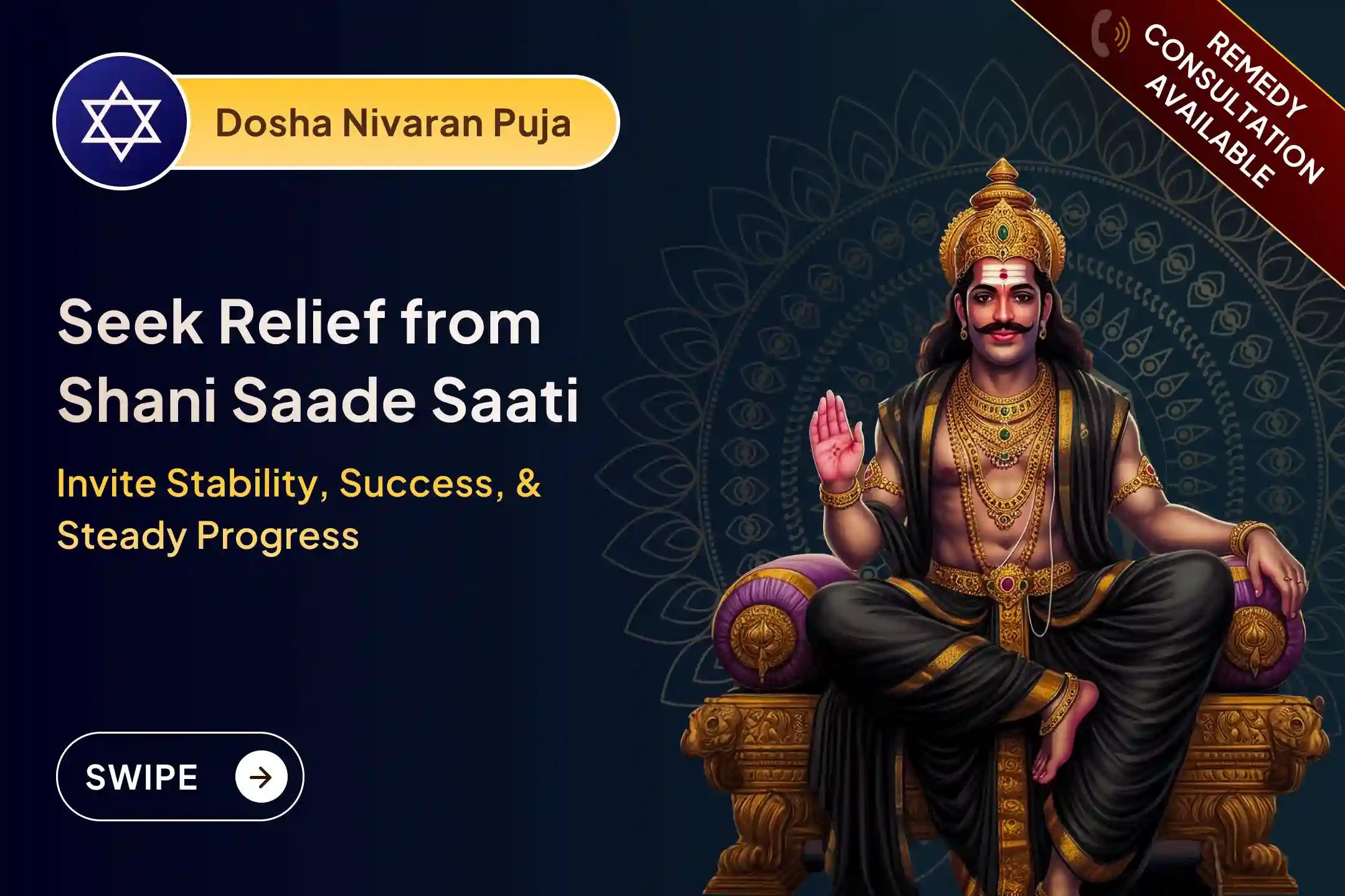 🔱 Found Shani Saade Saati in your chart? This Shani Saade Saati Peeda Shanti Mahapuja is performed to calm Saturn’s influence and restore steadiness 🔱