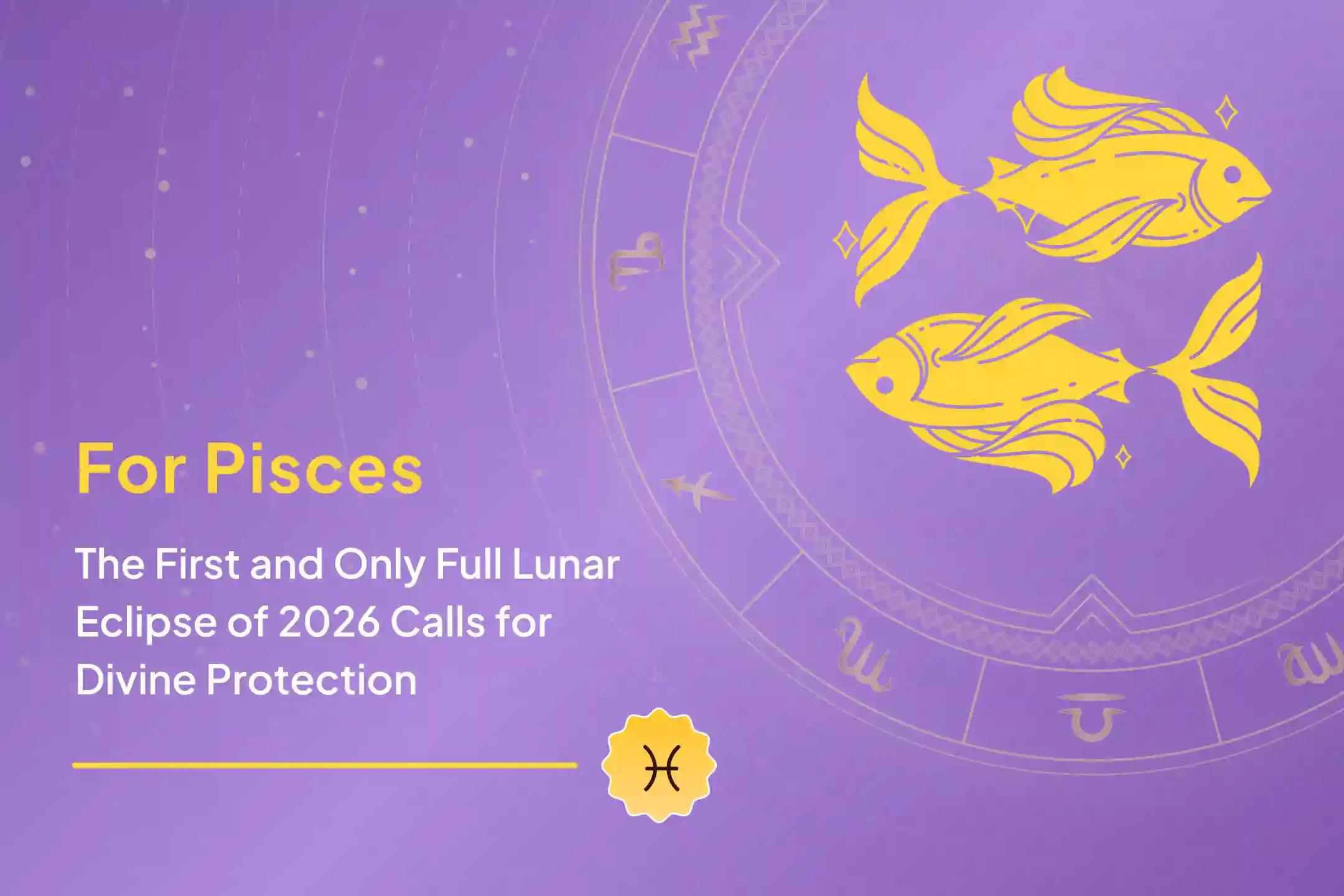 🌕 The Only Total Lunar Eclipse of 2026 Falls on Phalgun Purnima — A Crucial Time for Pisces Rashi to Protect Mental Stability, Emotional Balance, and Health Energy