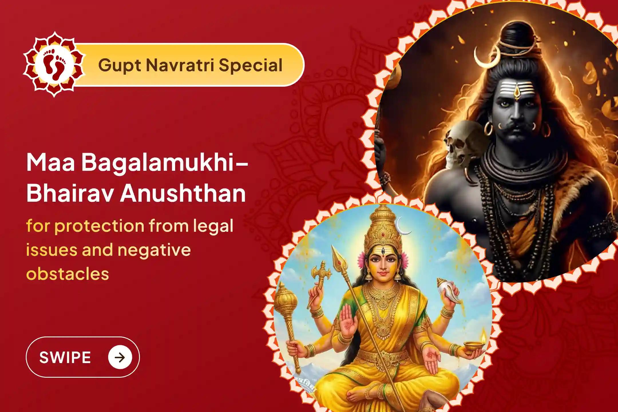 When opponents appear strong repeatedly and justice seems far, this divine ritual of 36,000 Baglamukhi Mantra Jaap and Mrityunjay Bhairav Havan becomes a rare opportunity to make your side firm.